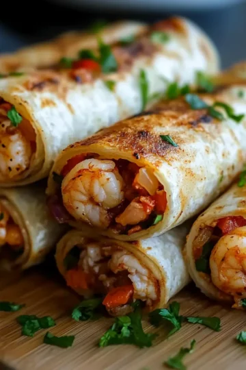 Shrimp-Crab Fajita Roll-Up Bombs