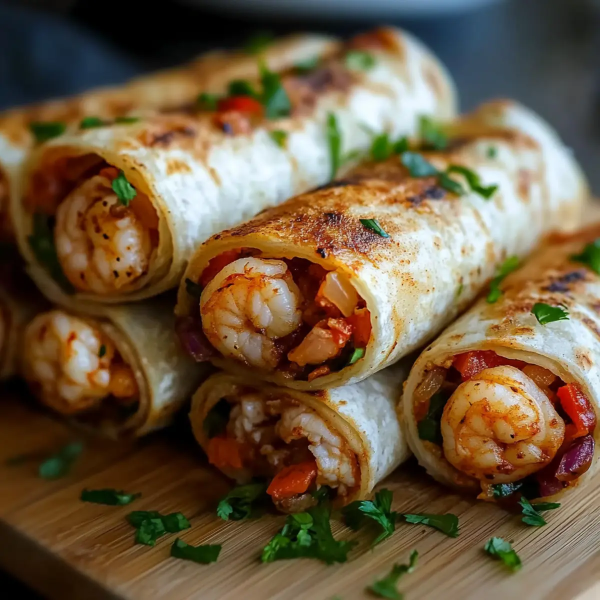 Shrimp-Crab Fajita Roll-Up Bombs