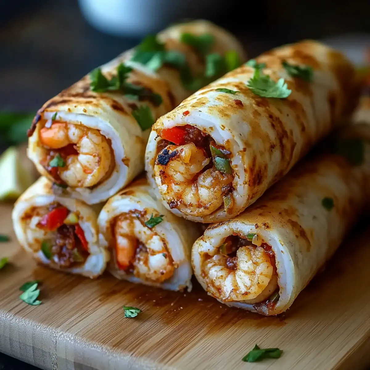 Shrimp-Crab Fajita Roll-Up Bombs