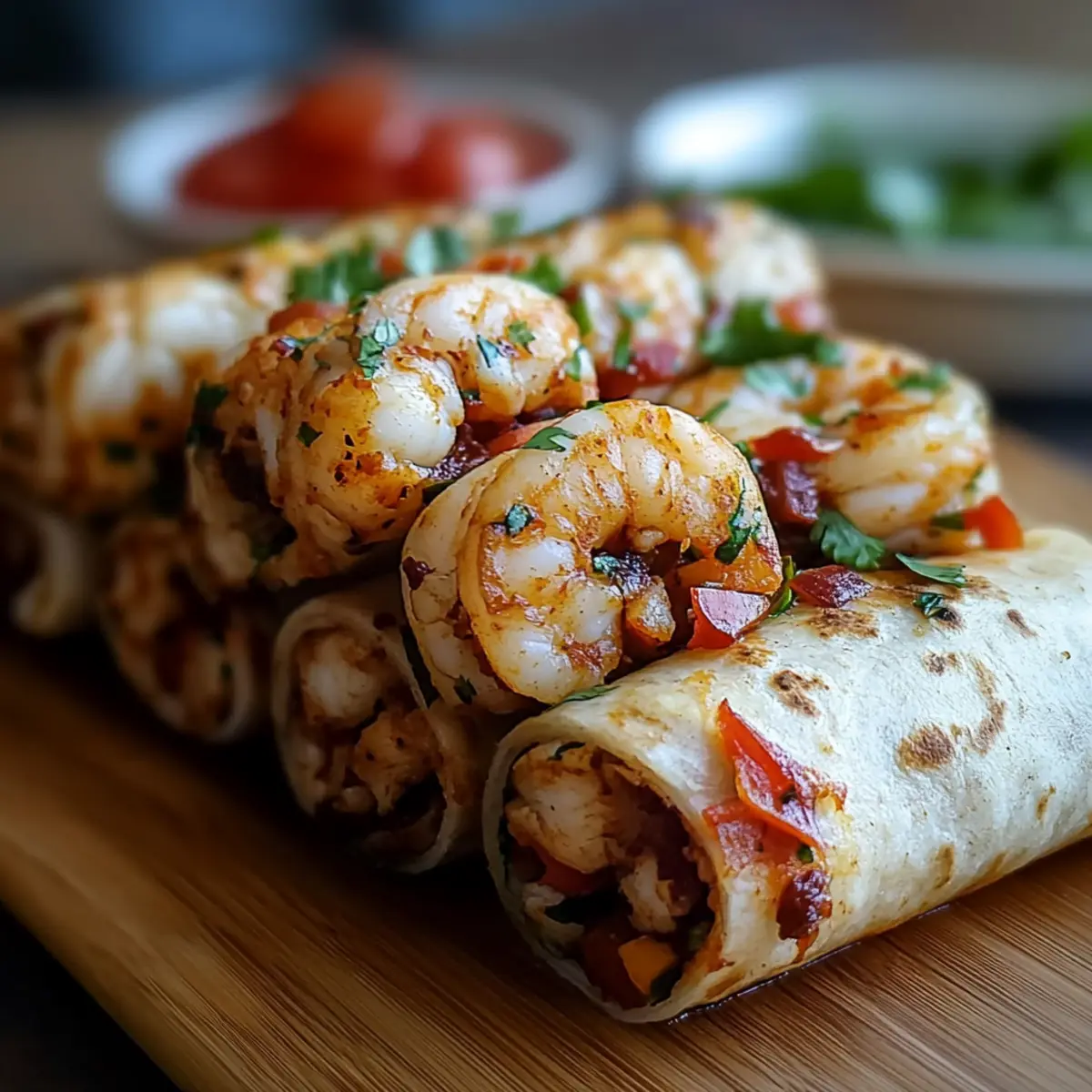 Shrimp-Crab Fajita Roll-Up Bombs